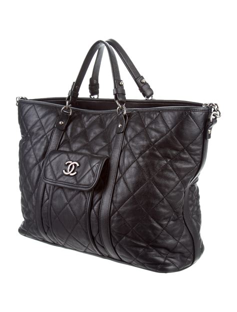 canvas chanel tote bags - large zipped shopping bag chanel.